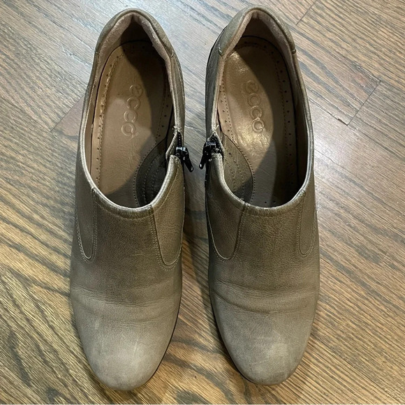 Ecco Sculpted Low Cut Ankle Leather Heeled Boots EU 41 - Picture 2 of 14